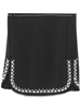 studded-hem mini skirt