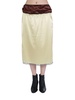 layered-design midi skirt 