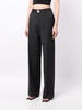 crystal-embellished cut-out tailored trousers