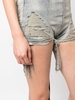 DRKSHDW distressed high-rise denim shorts