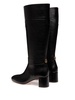 logo-plaque heeled boots