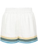 monogram-jacquard silk shorts