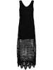 Regina open-knit maxi dress