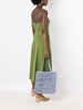 Sage straw shoulder bag