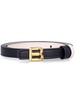 B Bold logo leather belt