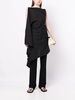 Bamby asymmetric wool top