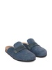 denim loafer mules