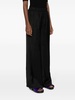 elasticated-waist satin palazzo pants