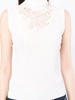 lace-detail roll-neck vest