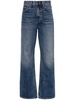 high-rise straight-leg jeans