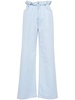 ruffled wide-leg jeans