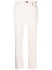 ankle-length straight trousers 