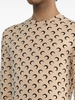 Regenerated moon-print long-sleeve T-shirt 