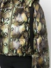 snakeskin-print padded jacket