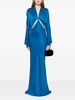 cut out-detail satin maxi dress