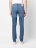 straight-leg denim trousers