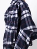 plaid-print shirt jacket