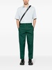 tapered-leg twill trousers