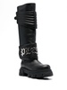 logo-plaque 50mm leather knee-high boots