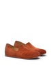 round-toe suede loafers