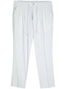 drawstring straight-leg trousers