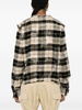 distressed plaid cotton shirt