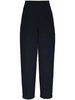 high-waisted cotton trousers