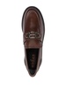 H619 logo-plaque leather loafers