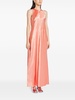 satin-weave maxi dress 