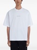 White Logo-Print Cotton T-Shirt