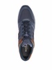 panelled-leather sneakers