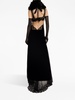 Black Lace Sheer Maxi Nightdress