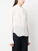 raw-edge long-sleeve shirt