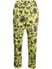 printed cropped trousers