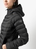 padded hooded down jacket