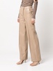 four-pocket buttoned straight trousers 