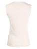 sleeveless round-neck top