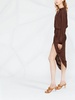 Puno draped shirt dress