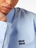 logo-embroidered cotton shirt