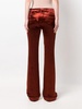 flared velvet trousers