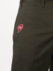 embroidered heart-motif cropped trousers