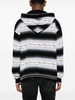 striped knitted hoodie