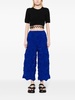 wide-leg waffle trousers