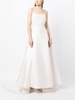 Belinda lace-panel gown