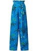 floral-print wide-leg trousers