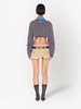 cable knit cropped cashmere jumper