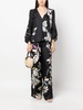 Floral wide-leg silk pants