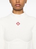 logo-embroidered top