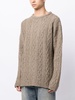 cable-knit jumper