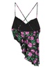 floral asymmetric tank top